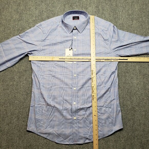 UNTUCKit Billsboro Shirt Mens LT Slim Fit Purple Blue Button Up Long Sleeve New - Picture 8 of 10